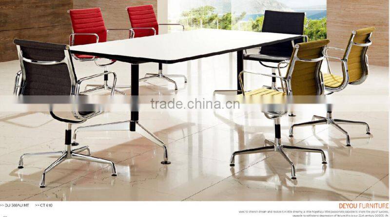 EA108 Modern fabric ribbed replica office conference chair with glides
