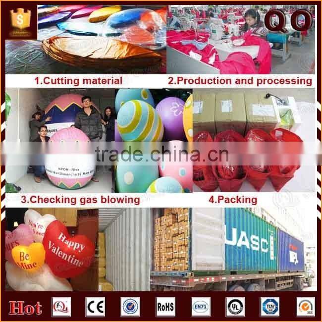 Top selling portable funny inflatable egg for easter
