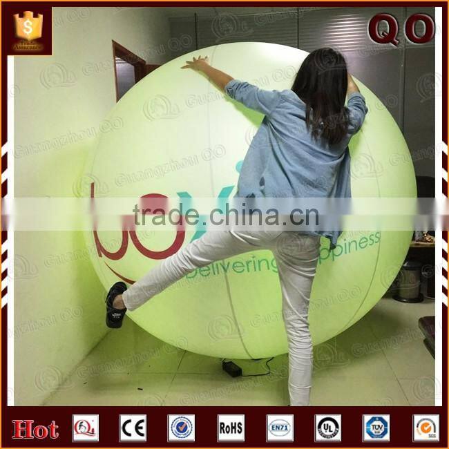 China supplier different size outdoor advertising helium light balloon with color changing