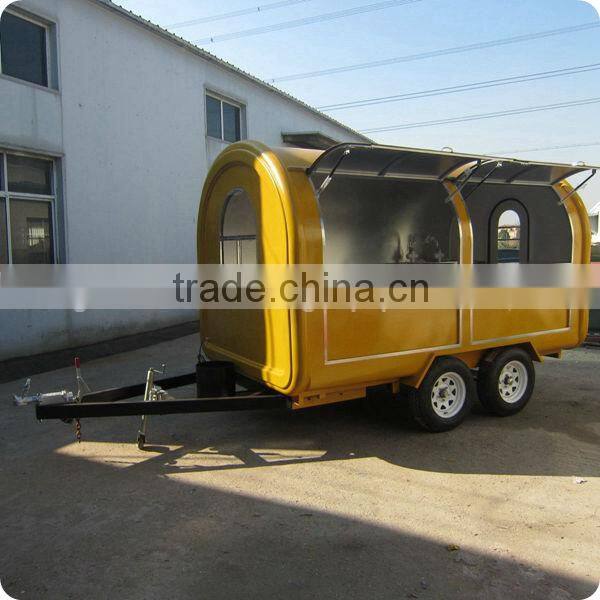 2014 Best Quality Oversea Gas Powered Steel Barbecue Ice Cream Food Trailer Cart XR-FC350 D