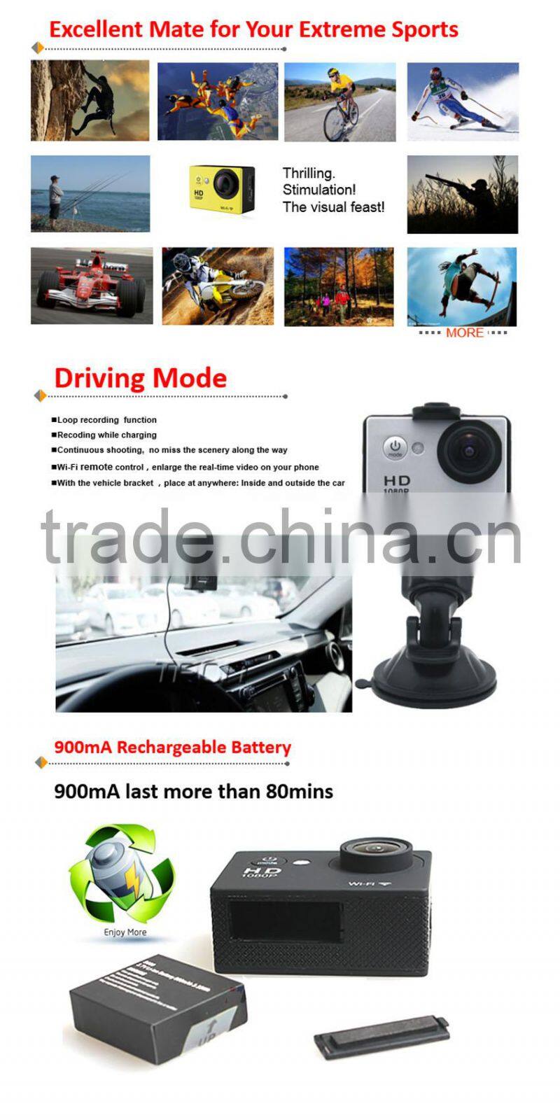 Wi-Fi 1080P Action Camera