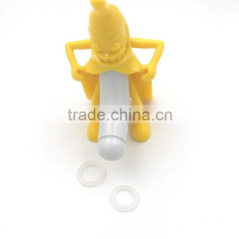 2016 New Arrival Novelty Evil Banana Man Wine Bottle Stopper