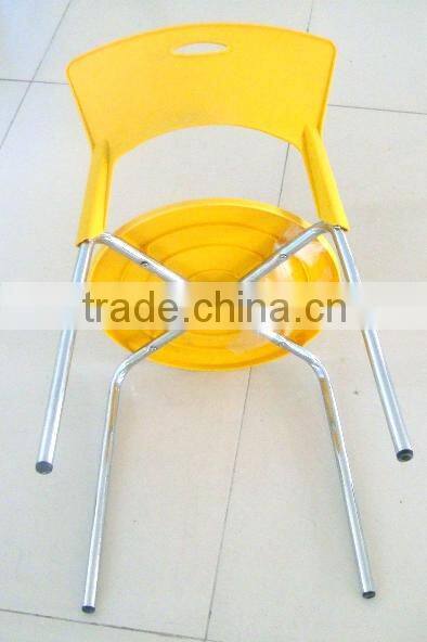 wholesale STACKABLE plastic armless restaurant dining chairs for small cafe 1054b