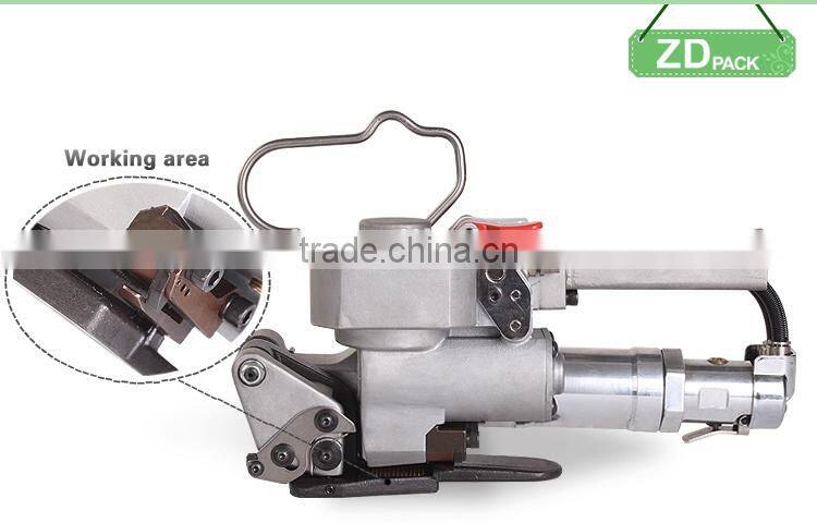 Pneumatic Plastic Machine for PP Strap 19mm, plastic strapping crimping machines