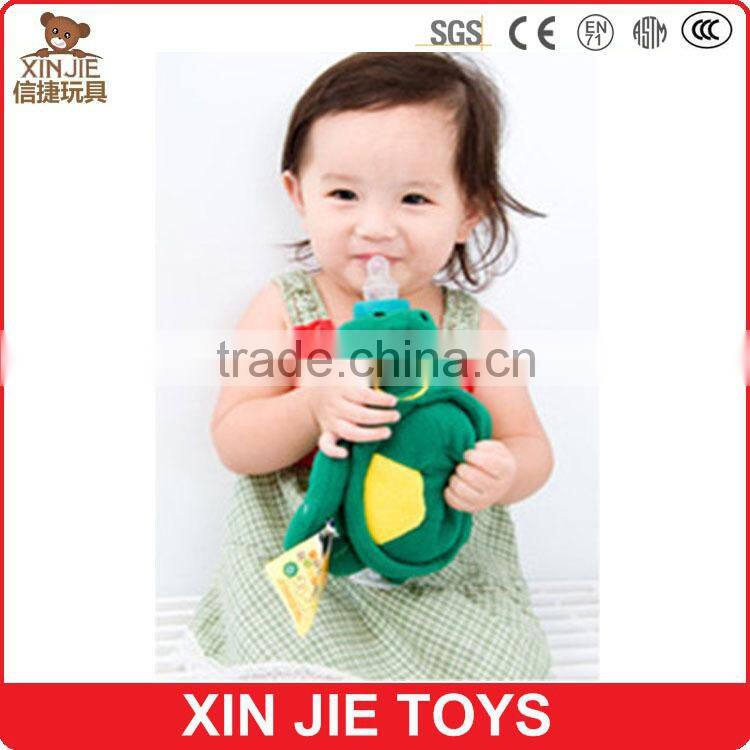 wholesale baby bottle cover customize animal shape plush baby bottle sleeve