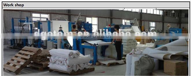 Plastic hotmelt glue sheet for counter and toepuff