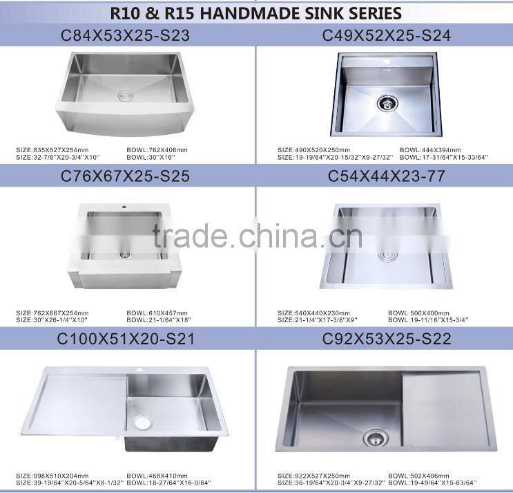 304 stainless steel wall mounted sink for outdoor