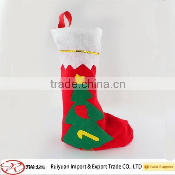 2016 Alibaba China Factory hot sale high quality felt christmas socks