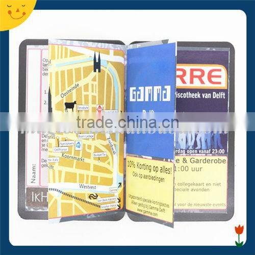 Custom printing advertising folding magnetic phone book