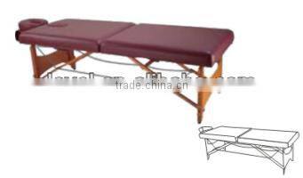 Korea Hand-held Wooden Base with Face Hole Foldable Massage Bed(CE Approval)