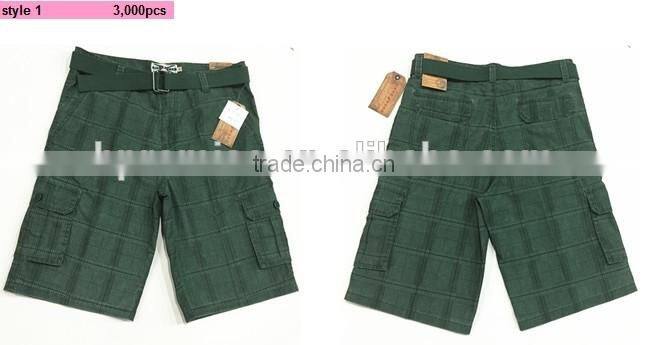 Men's belted cargo shorts