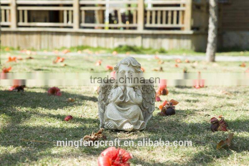 polyresin garden angel statues