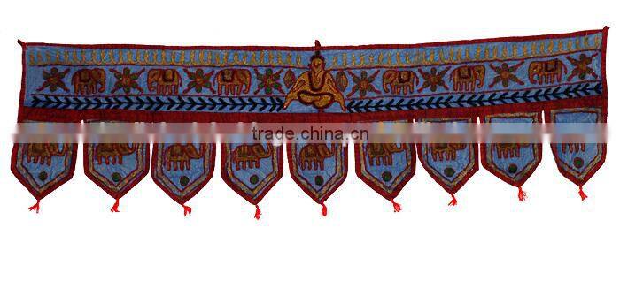 COLOURFUL INDIAN HANDMADE RAJASTHANI ART WALL HANGING DOOR HANGING TORAN
