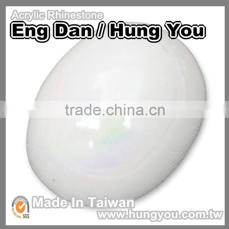 Oval Shaped Semi-Precious Stone With Spray For Bag