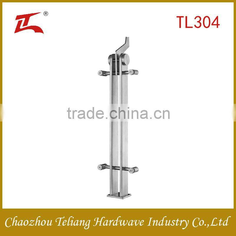 frameless glass railing with 316 stainless steel balcony railing design glass