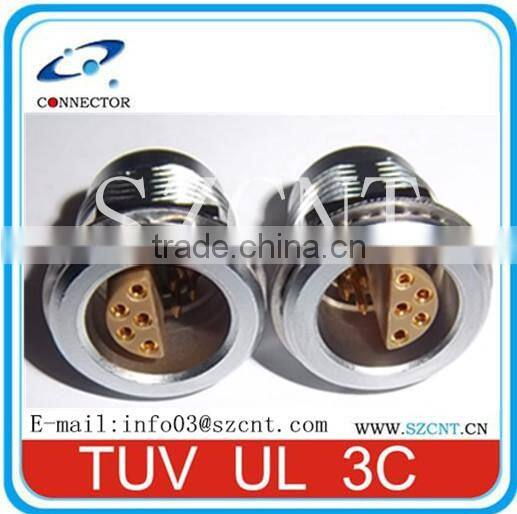 10 Pins Metal Female Half moon connector SZCNT manufactory