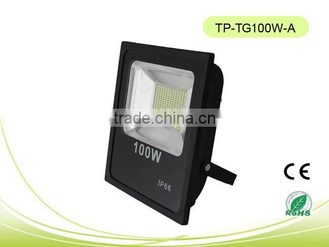 Hot sales CE/RoHS approval, IP66 waterproof outdoor with low price LED SMD Floodlight 100W 0.75W Series
