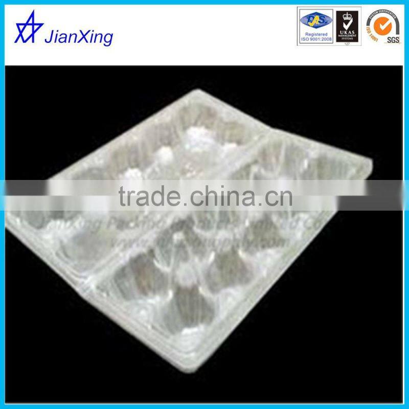 PET disposable factory price plastic blister clamshell egg packaging box