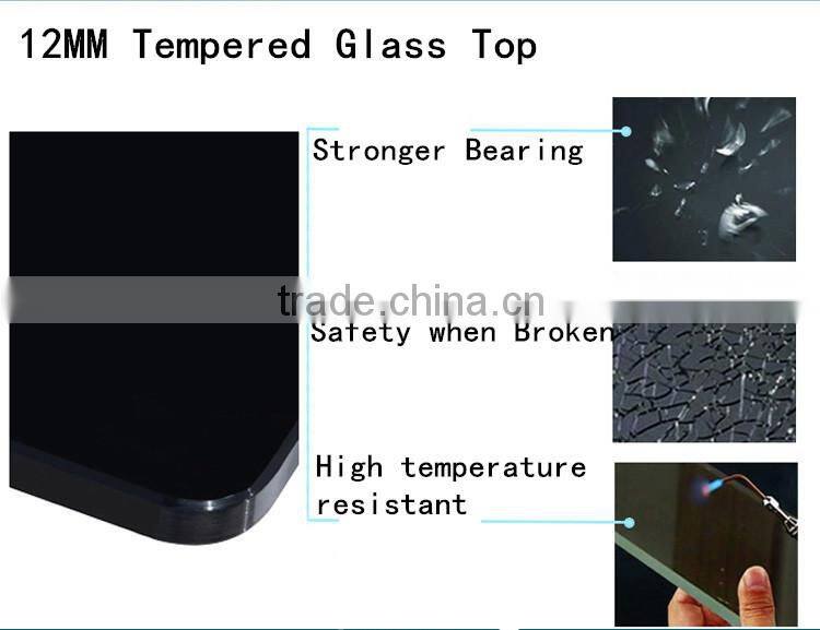 modern appearance glass top table computer table pictures