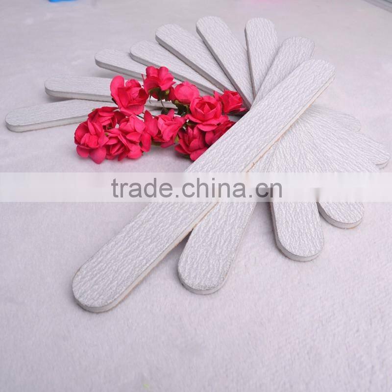 Grey Straight Nail Files Double Side Rasp Ring Emery Board Manicure Set