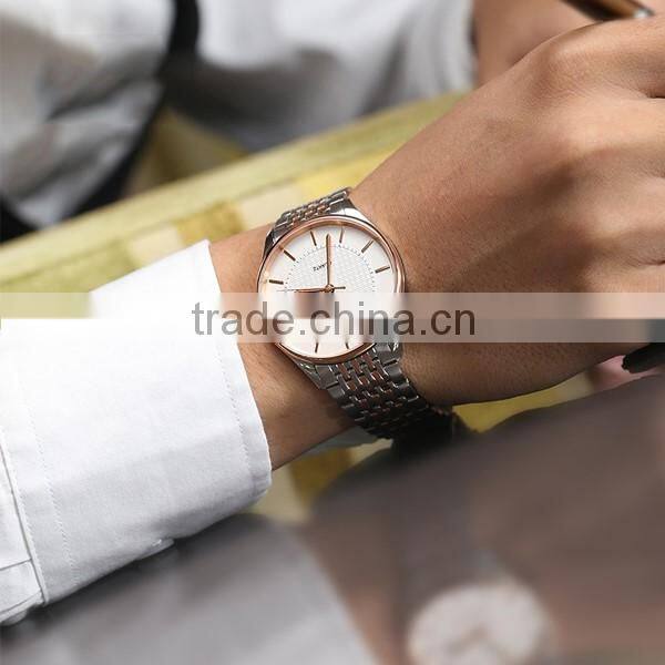 China Direct Factory High Quality Date Stainless Steel Men Watch