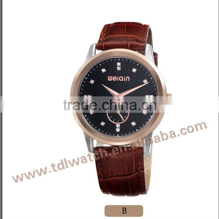 W2206 Luxury Leather 5ATM Mens Watches