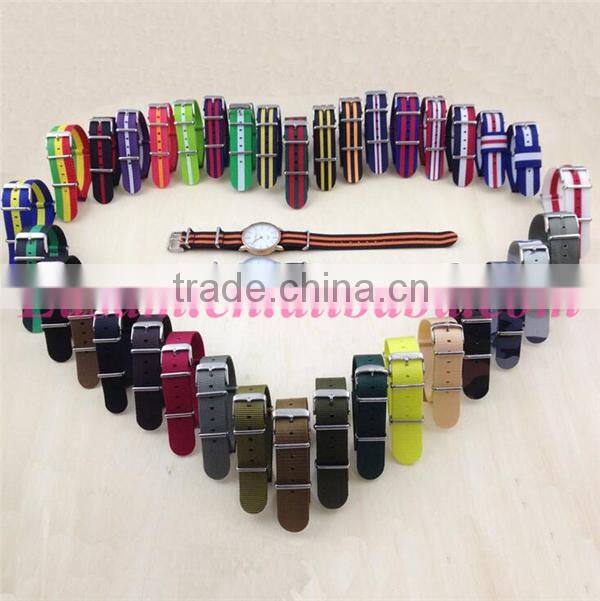 22MM Multi-color nylon fabric nato strap hardware