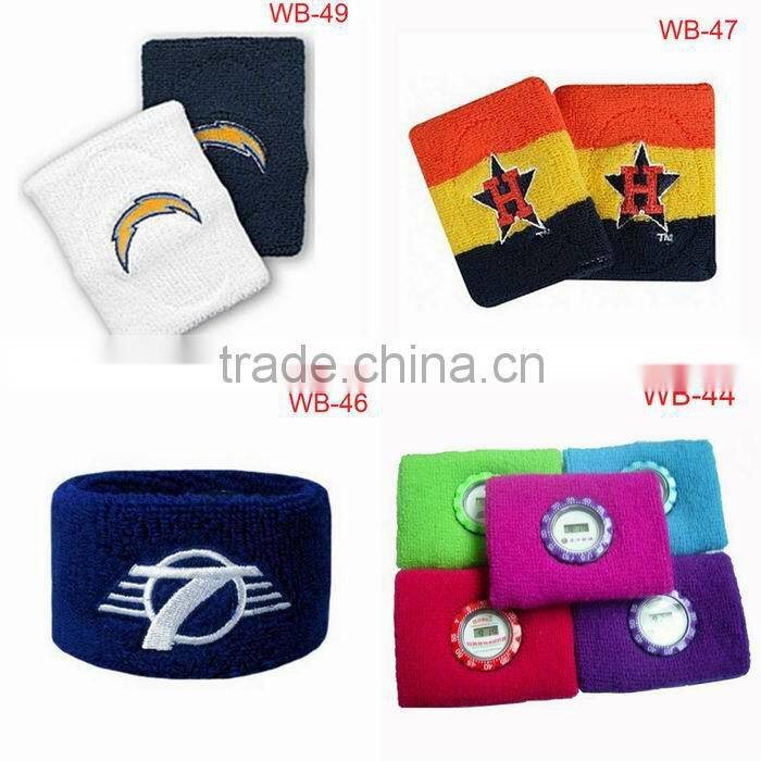 terry cloth sports wristband support