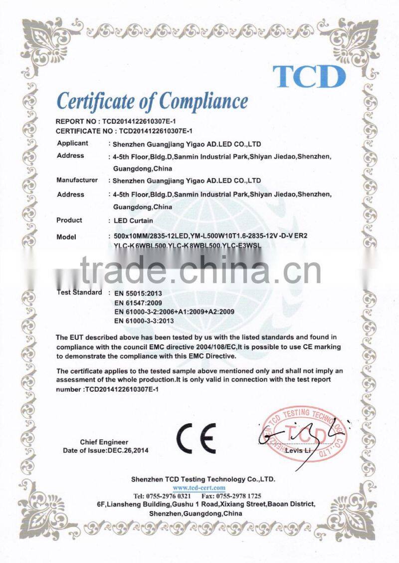 DC12V led strip menu board slim led light box