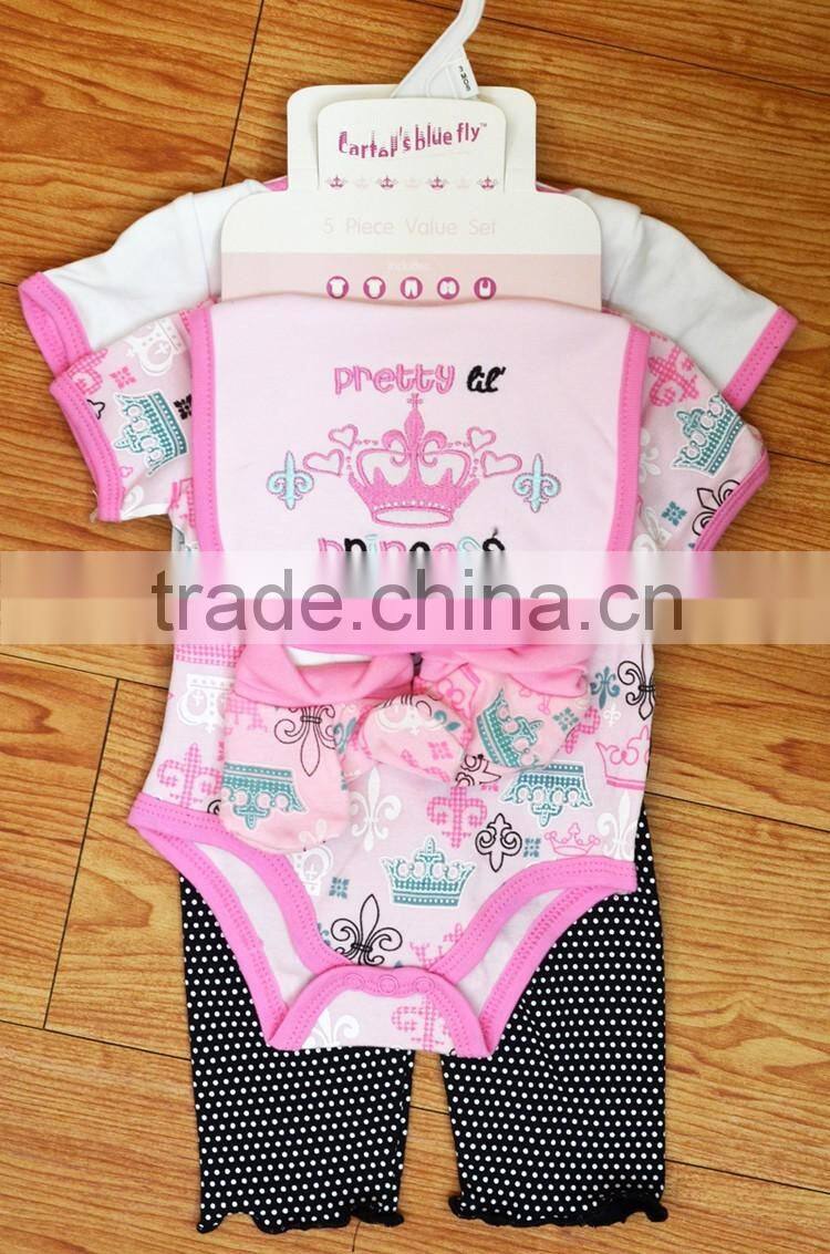 Soft 100% Cotton Clothing Baby Girls Cotton Romper