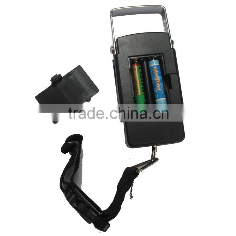 50kg Electronic Travel Luggage scale with metal handle with Blue LED backlight