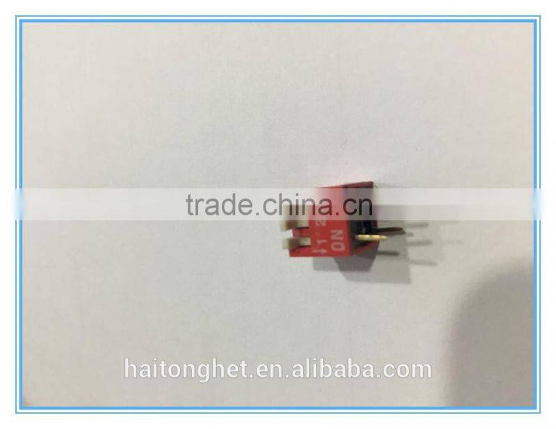 Red Color DIP Slide Type Switch 3 POSITION 3 PIN