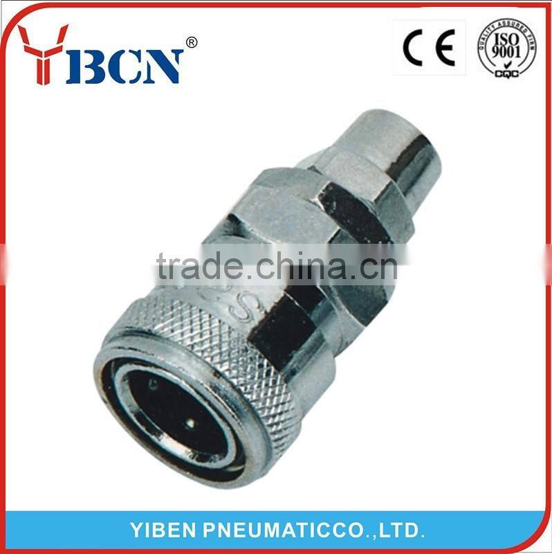 Pipe fast fitting iron quick connectors for plastic tubes sprial tubes