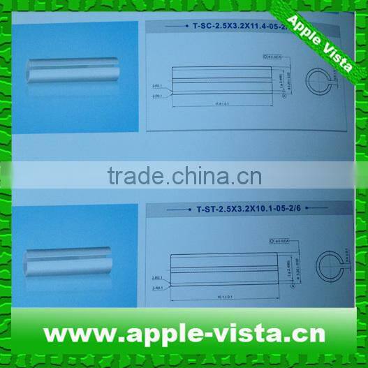 Standard ST SC LC type ceramic tube for Fiber Optic Component