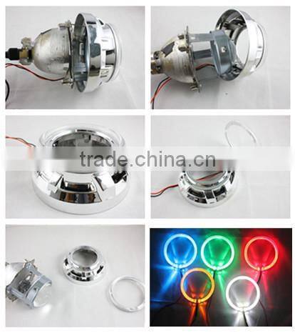 red color waterproof 80mm led angel eyes head lamp xenon bulb CE-certificate headlight for car led halo rings kit