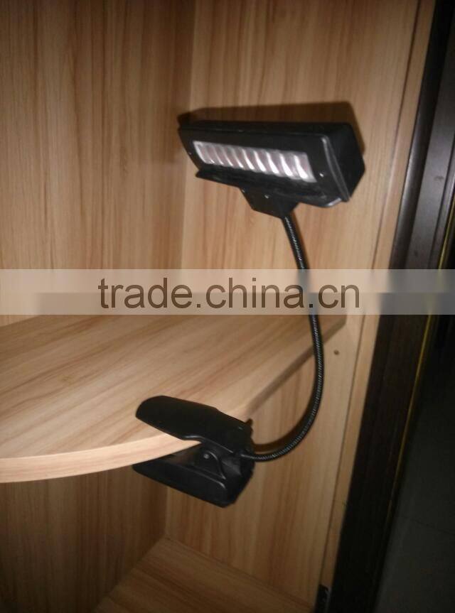 2014 New 10pcs of leds led computer reading lamp & flip clip flexible usb snake reading light