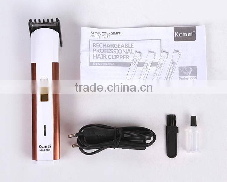 Kemei702B Professional Electric Rechargeable Hair Clipper for Household Both Charge and Battery