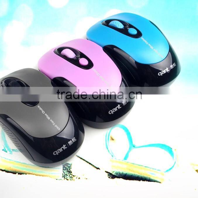 2.4GHz Wireless mouse wholesale optical mouse Blue/red/black/gray etc available.