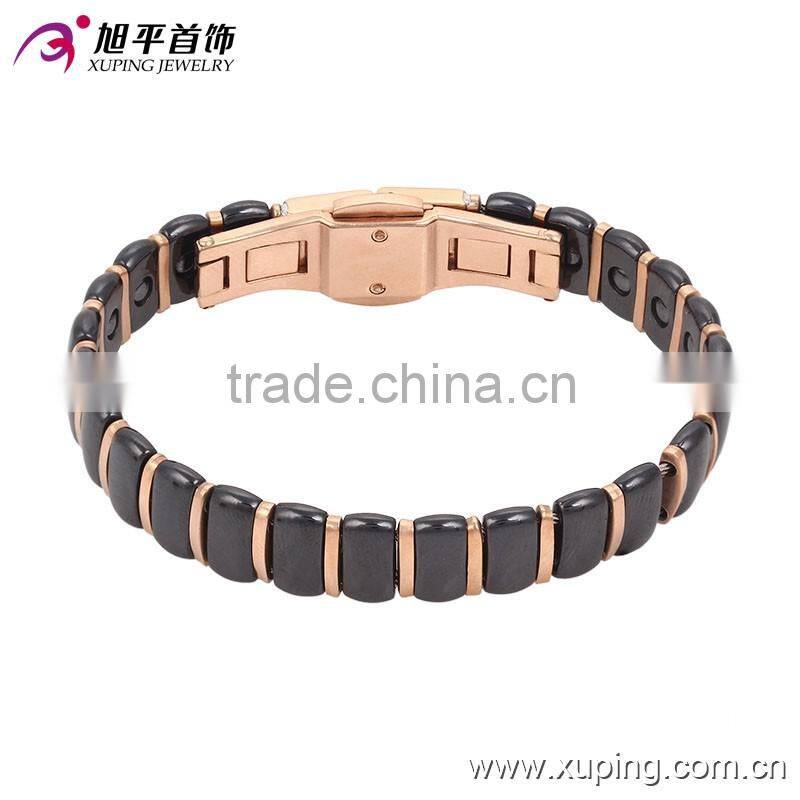 rose gold plated fashion jewelery bangle watch for women