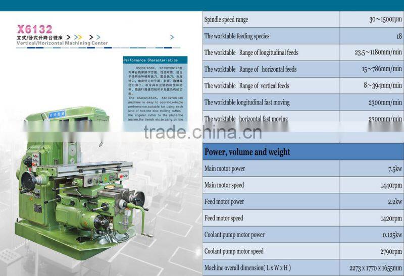 Horizontal Milling and boring Machine X6132