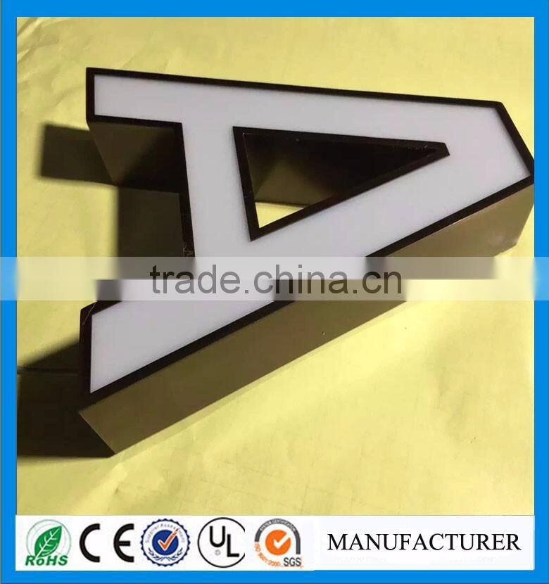 Outdoor advertising Led letter frontlit acrylic channel letter