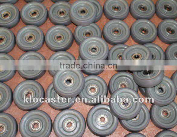 125*32mm TPR shopping trolley caster