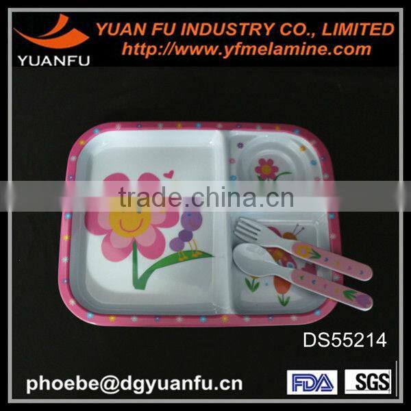 Cute design kids melamine plastic fork