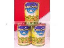Canned Mixed Vegetable 70% Green Peas 30% Carrot