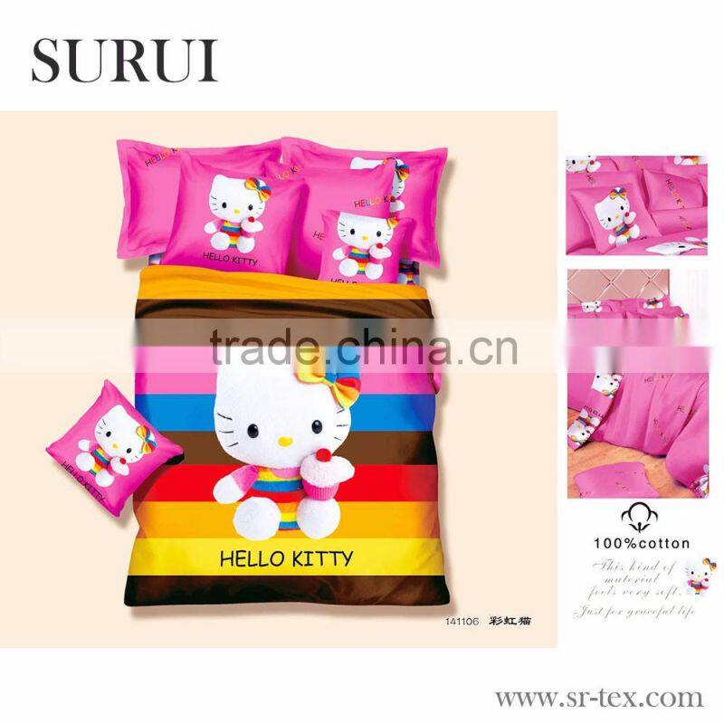 Rich designs black and white printed bedding fabrics