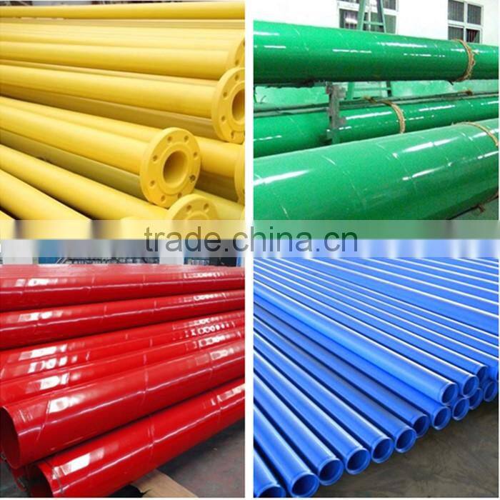 plastic coated steel water pipe price