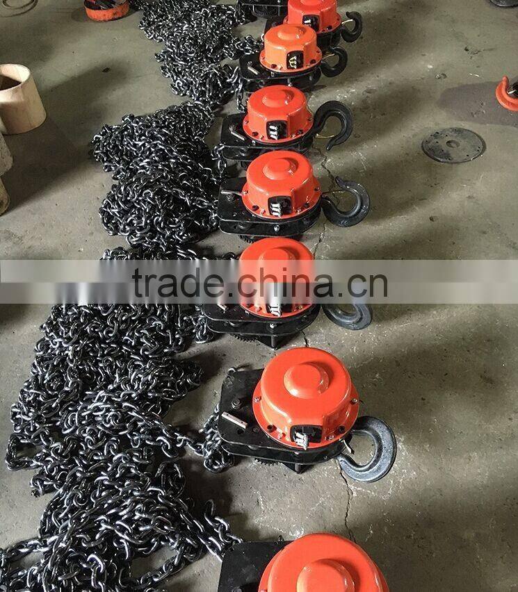 Portable 380v DHS type electric chain 3 ton hoist crane