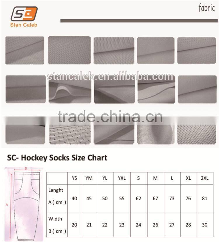 Cheap Custom legging embroidery polyester ice hockey socks