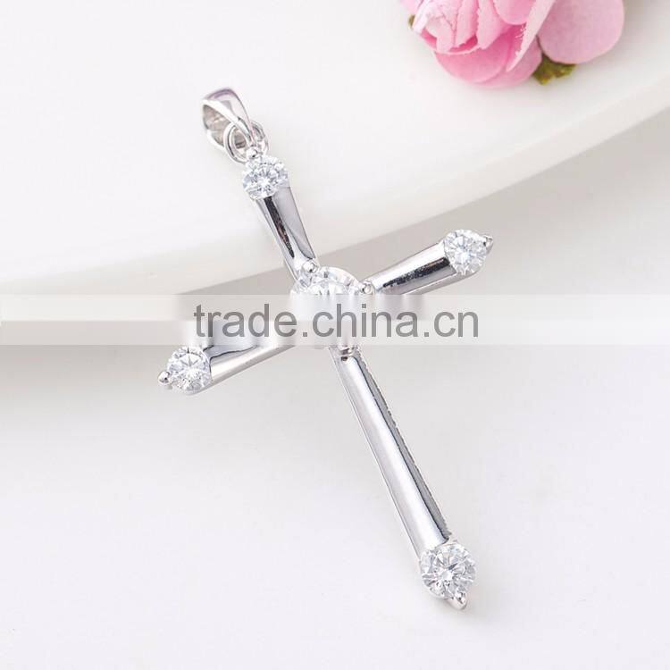 Sterling silver cross charm pendants