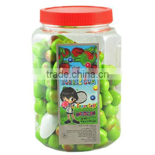 Apple Shaped Bubble Gum Balls In Jar VBG-G05